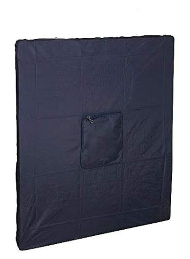 KD لوحة كاروم KD نصف غطاء مع جيب إضافي للعملات المعدنية والقرص والبودرة (نصف غطاء جامبو) - Image 1